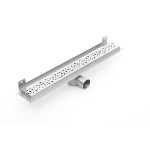 WALL DRAINAGES WITH A CURVED FLANGE